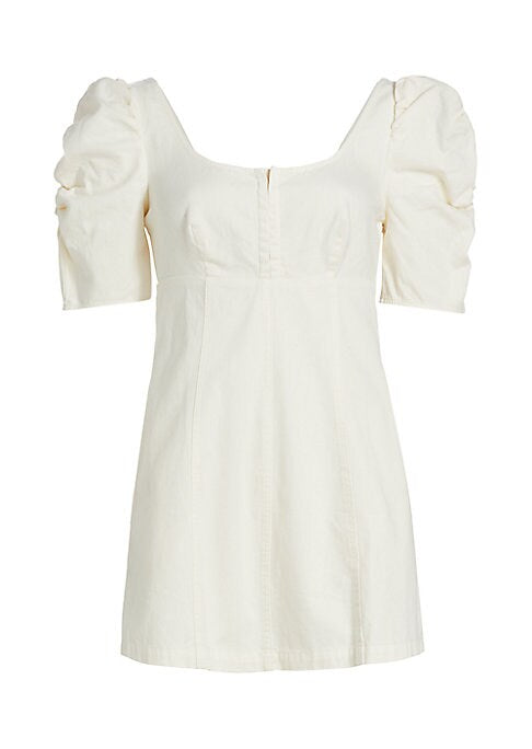 Denim Puff Sleeve Dress