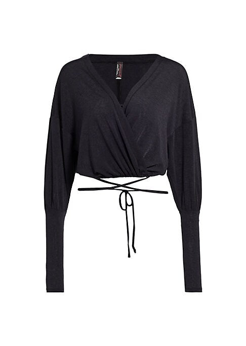 Elegant Wrap Crop Top