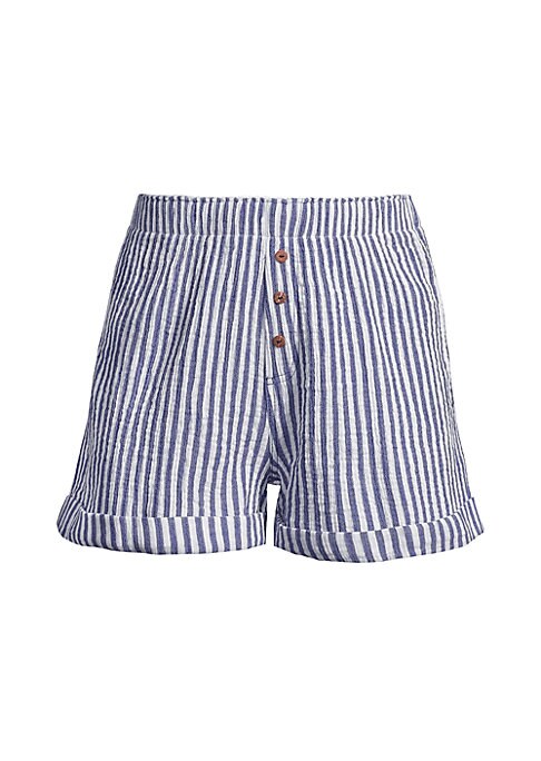 Striped Seersucker Lounge Shorts