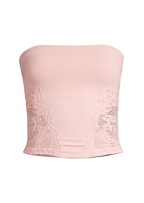 Lace-Trimmed Tube Top