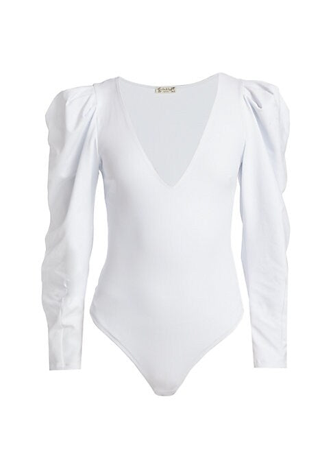 Puff Sleeve V-Neck Bodysuit