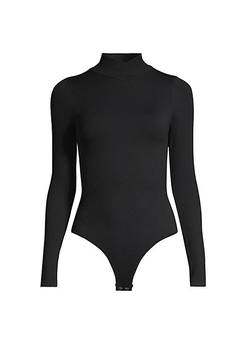 Ribbed Turtleneck Bodysuit