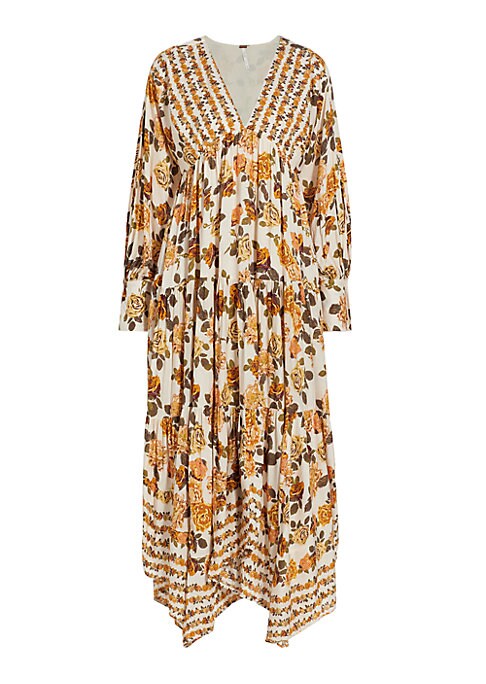 Floral V-Neck Maxi Dress