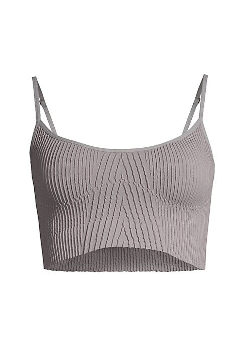 Textured Cut-Out Bralette