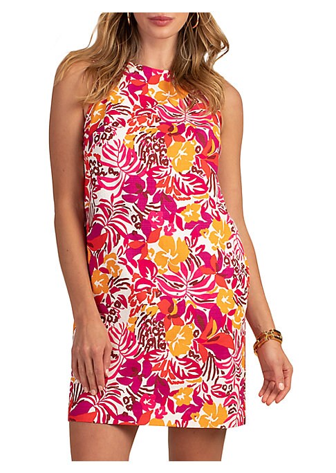 Tropical Halter Mini Dress