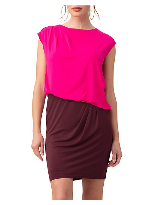 Chic Colorblock Mini Dress