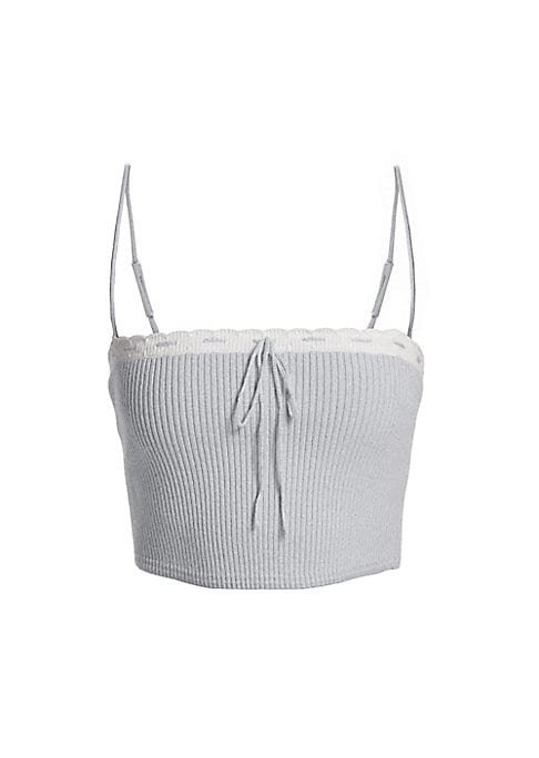 Scalloped Knot Crop Top