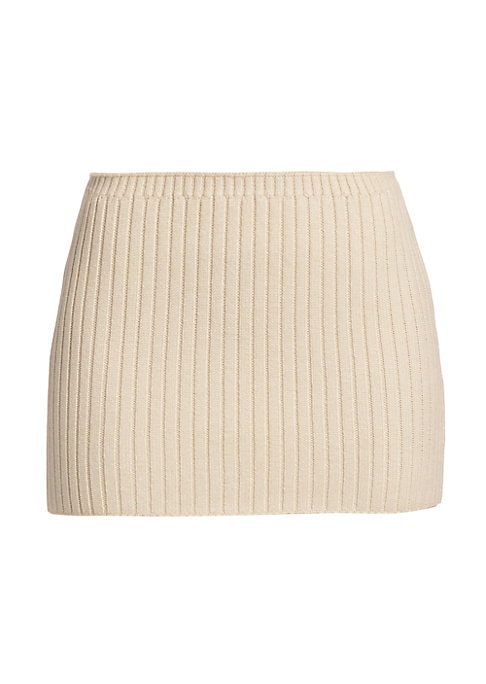 Creamy Stretch Mini Skirt