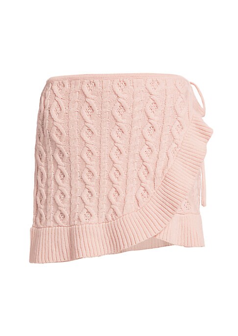 Cozy Ruffled Knit Skirt