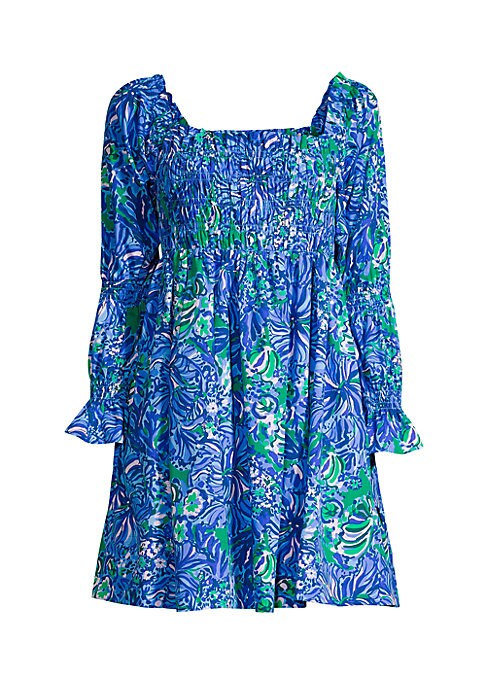 Floral Square Neck Dress