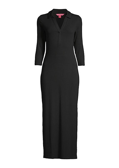 Chic Maxi Polo Dress
