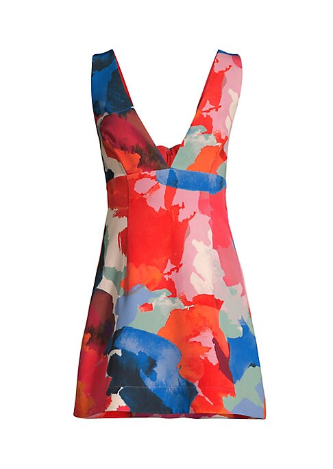Geo Chic V-Dress
