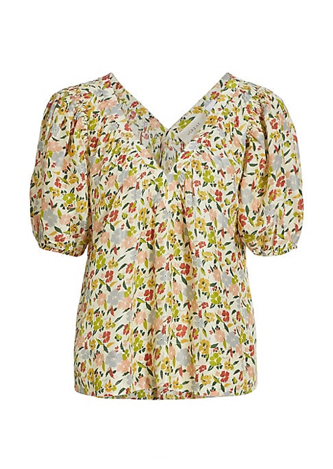 Floral Puff Sleeve Top