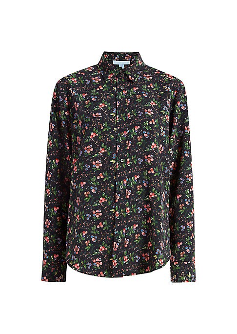Silken Drape Button Top
