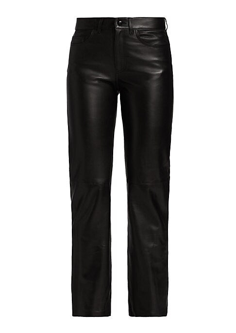 Sleek Leather-Look Trousers