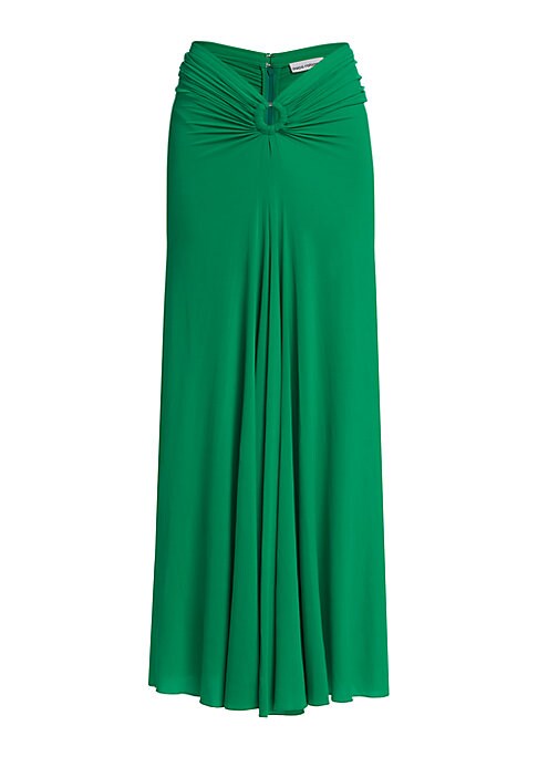 Ruching Elegance Maxi Skirt