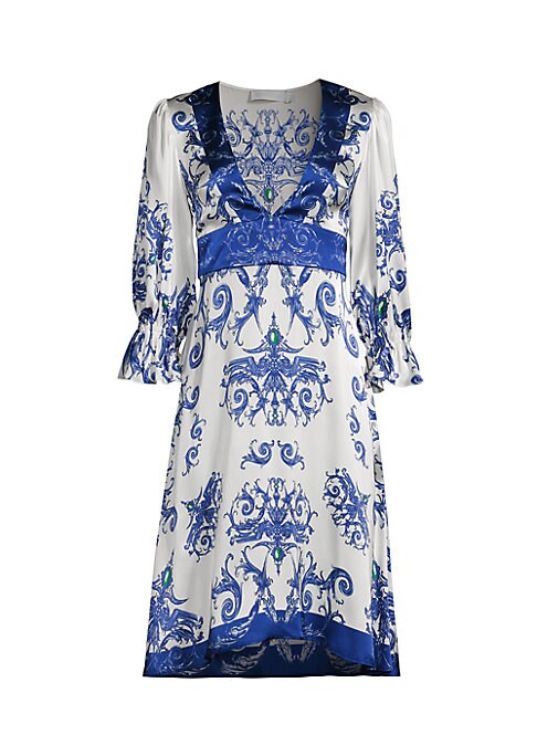 Silk Chandelier Mini Dress