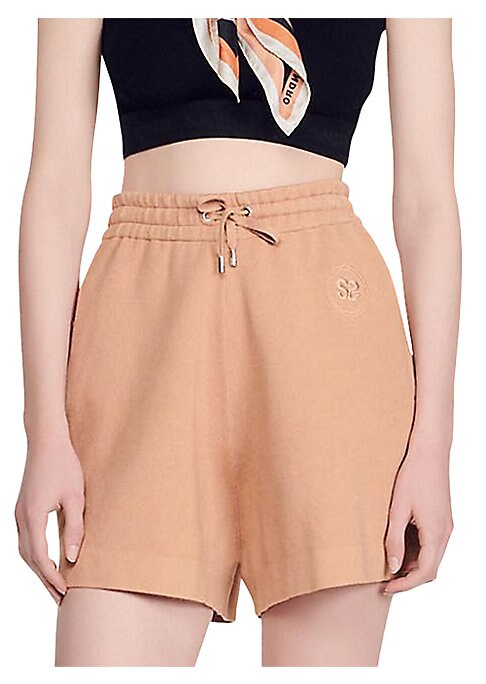 Knit Relaxed Drawstring Shorts