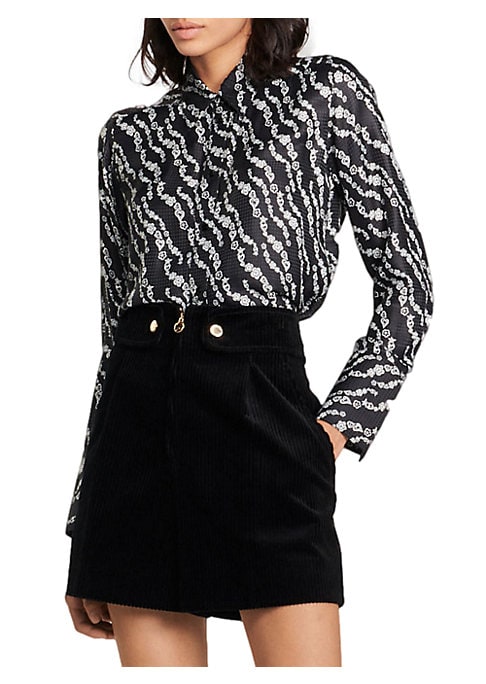 Silk Flow Graphic Shirt