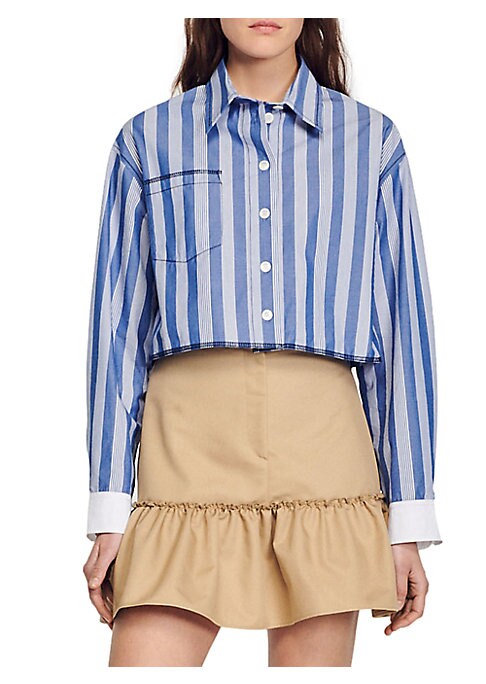 Bold Stripe Cropped Top