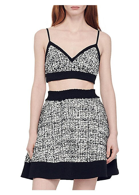Chic Two-Tone Bralette Top