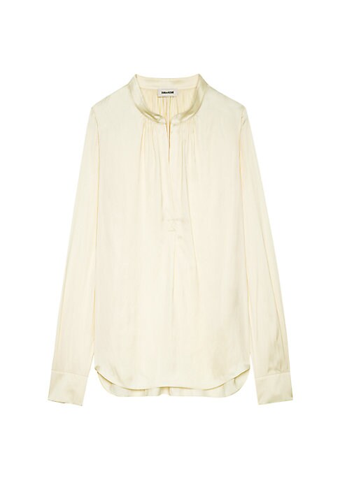 Luminous Satin Blouse