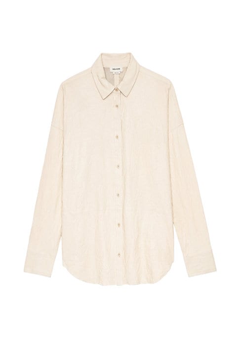 Luxurious Leather Button-Up