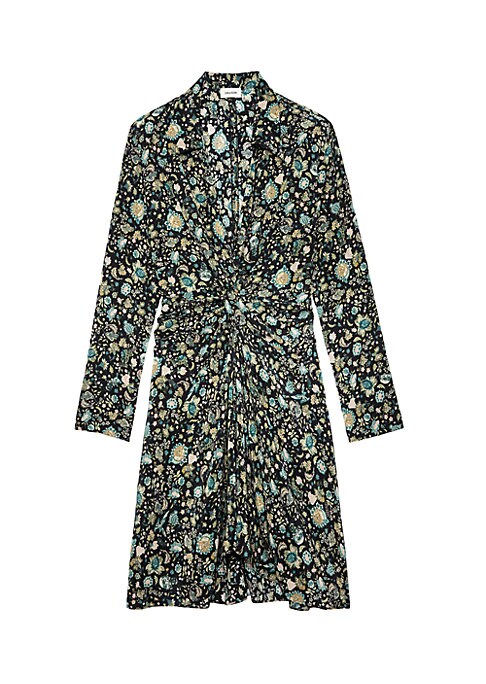 Floral Silk Elegance Dress