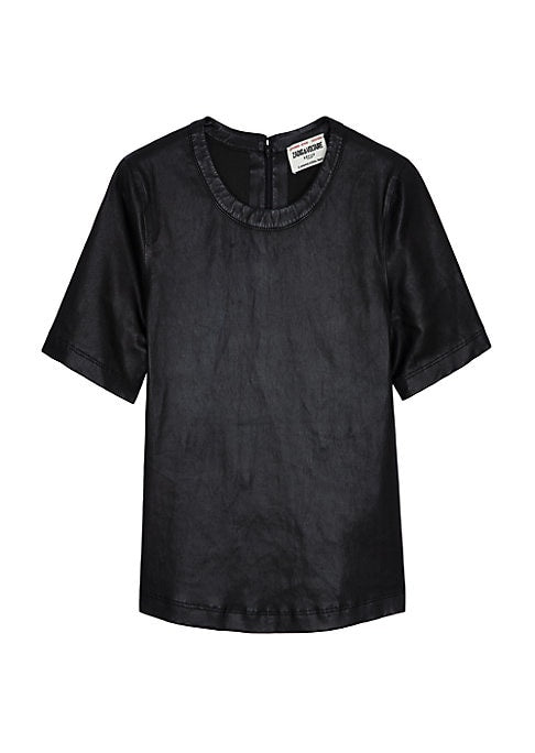 Luxe Leather Tee