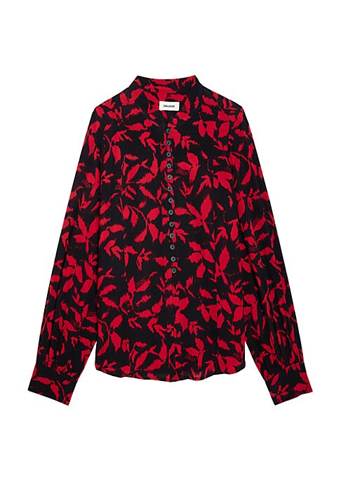 Ikat Print Blouse