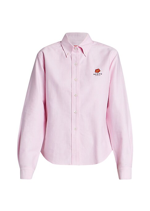 Embroidered Slim Oxford Shirt
