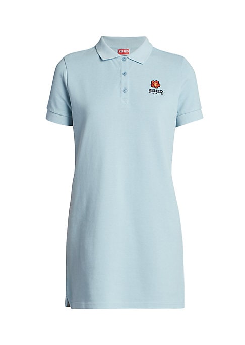 Chic Embroidered Polo Dress