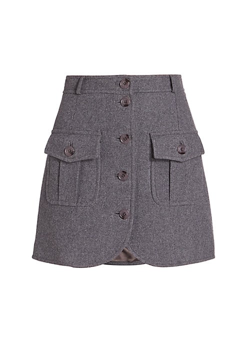 Chic Utility Flap Skirt
