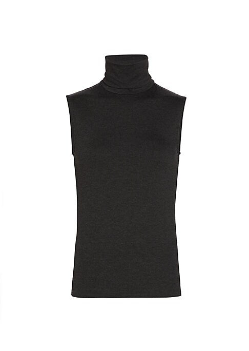 Chic Sleeveless Turtleneck Top