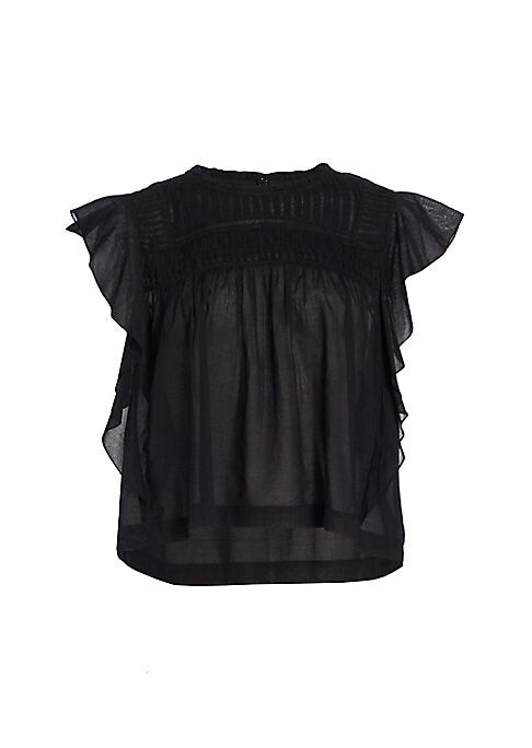 Flutter Cap Sleeve Top