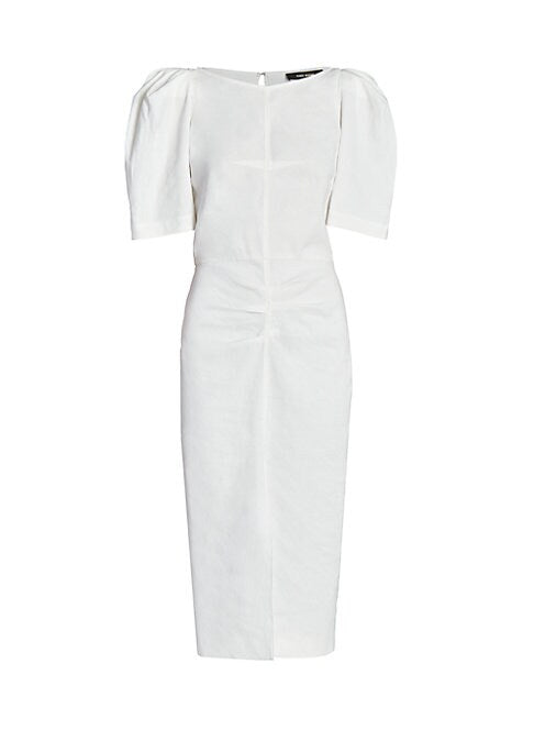Puff-Sleeve Dream Midi Dress