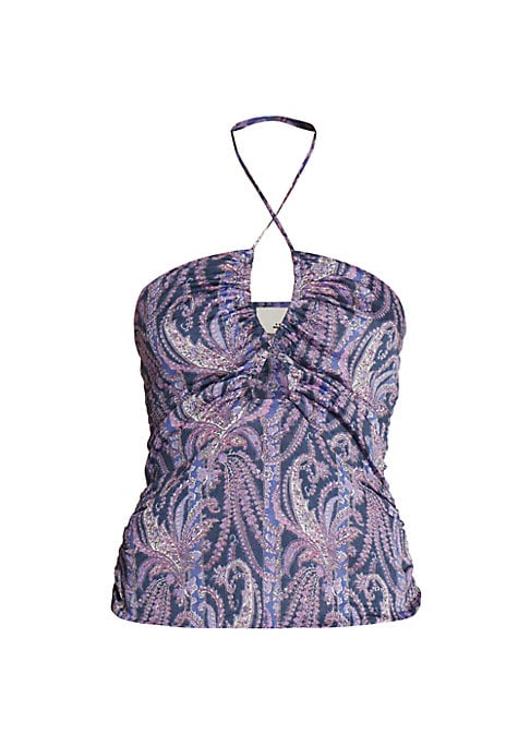 Paisley Charm Halter Top