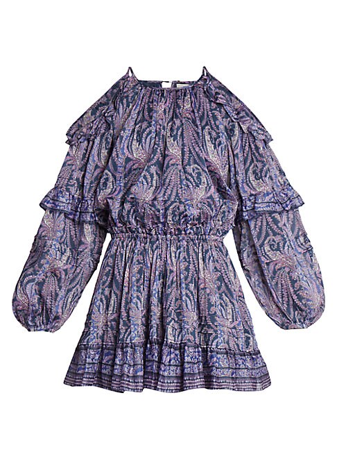 Vibrant Tiered Paisley Dress