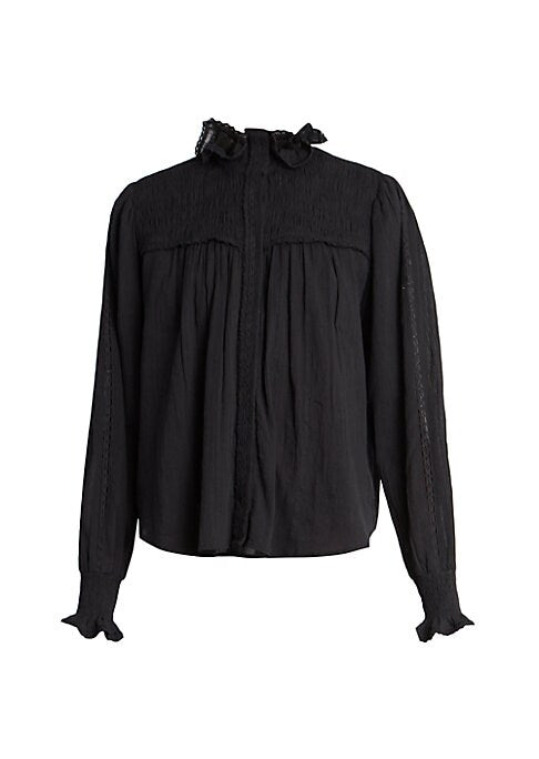 Charming Ruffle Gauze Top