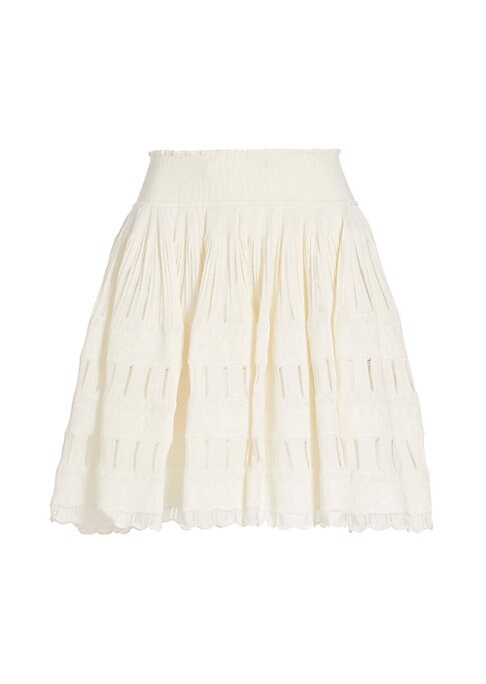 Lace Tiered Miniskirt