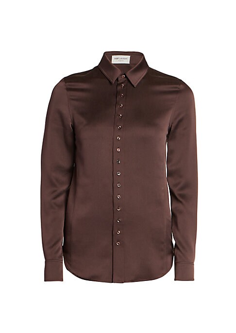 Satin Silk Button-Up