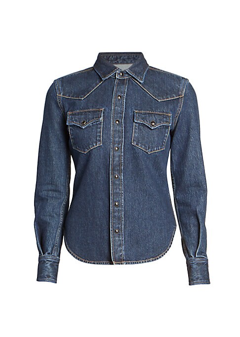 Denim Charm Western Shirt