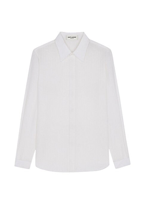 Chic Striped Voile Shirt