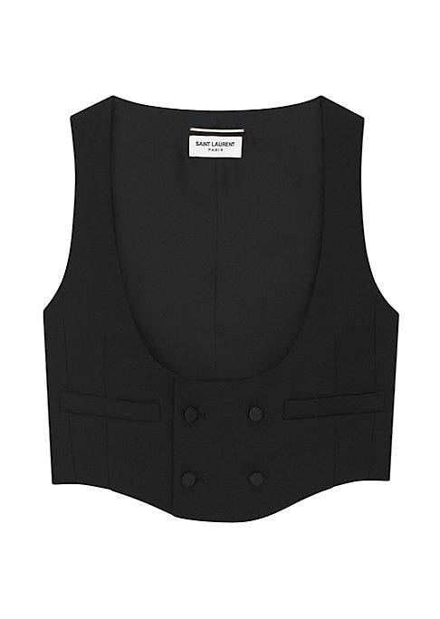 Chic Wool Tux Vest