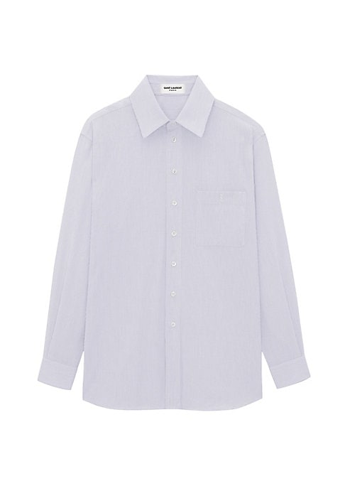 Striped Cotton Poplin Shirt