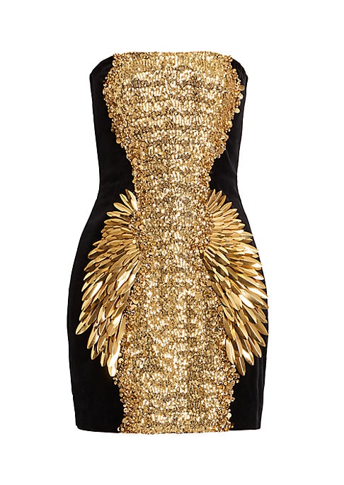 Glistening Velvet Minidress