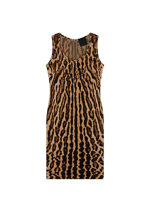 Leopard Knit Mini Dress