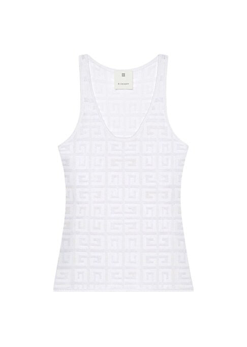 Jacquard Scoop Neck Tank