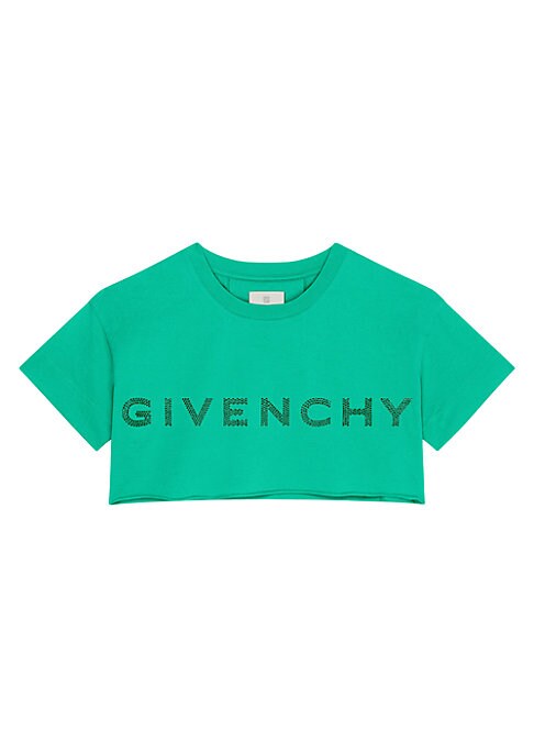 Sparkling Cropped Cotton Tee