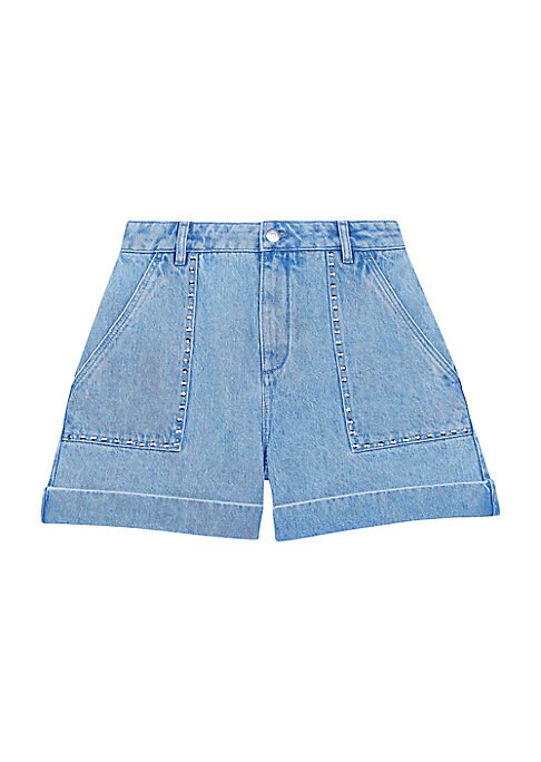 Studded Denim Cutoffs